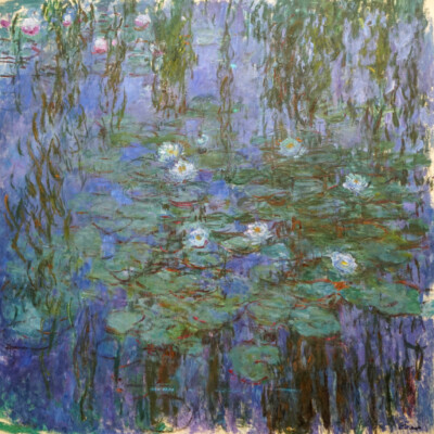 Monet's garden in paint.