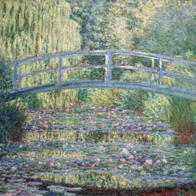 Monet's garden in paint.