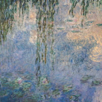 Monet's garden in paint.