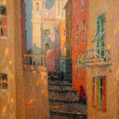 Henri Le Sidaner, Church Street, 1928