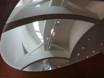 The space surrounding the Serra installation at the Bilbao Guggenheim