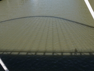 Self-portrait from the Zubizuri bridge. Bilbao, Spain, 2024