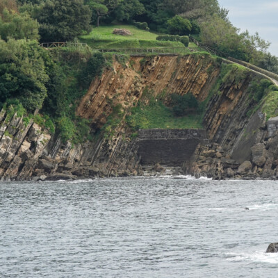 Isla de Santa Clara, in La Concha Bay, San Sebastian.