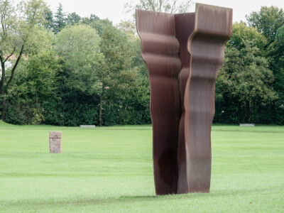 At Chillida Leku, outside of San Sebastián.