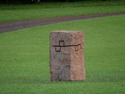 At Chillida Leku, outside of San Sebastián.