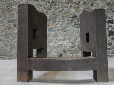 At Chillida Leku, outside of San Sebastián.