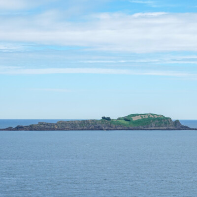 Island off the mouth of the Urdaibai estuary.