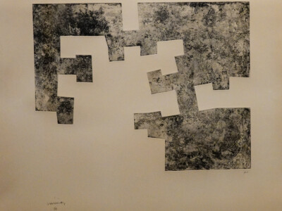 Cut paper shapes by Chillida, at the Asturias Museum of Fine Arts in Oviedo.