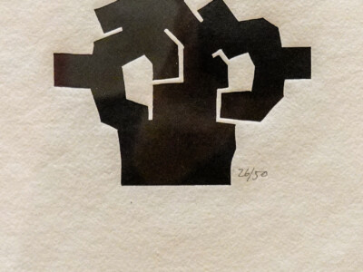Cut paper shapes by Chillida, at the Asturias Museum of Fine Arts in Oviedo.