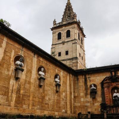 Jardin de los Reyes outside the Catedral de San Salvador in Oviedo, Spain. (1/3 mile from the statue of Woody Allen.)