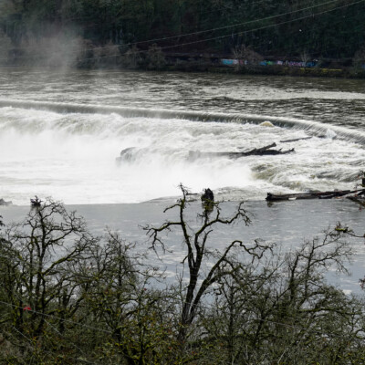 Willamette Falls, near Camassia Nature Preserve. It is the largest waterfall in the PNW, by volume.