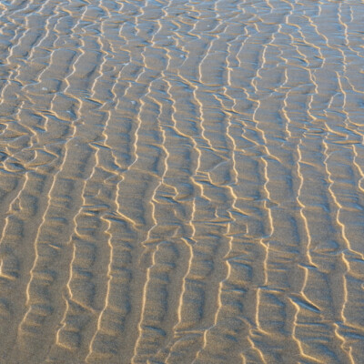 Winter beach sand patterns