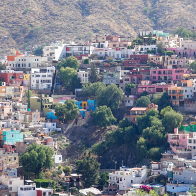 The bold hillside colors of Mexico