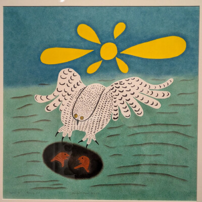 "The Enchanted Owl" (1960) by Inuit artist Kenojuak Ashevak "The Enchanted Owl" (1960) by Inuit artist Kenojuak Ashevak